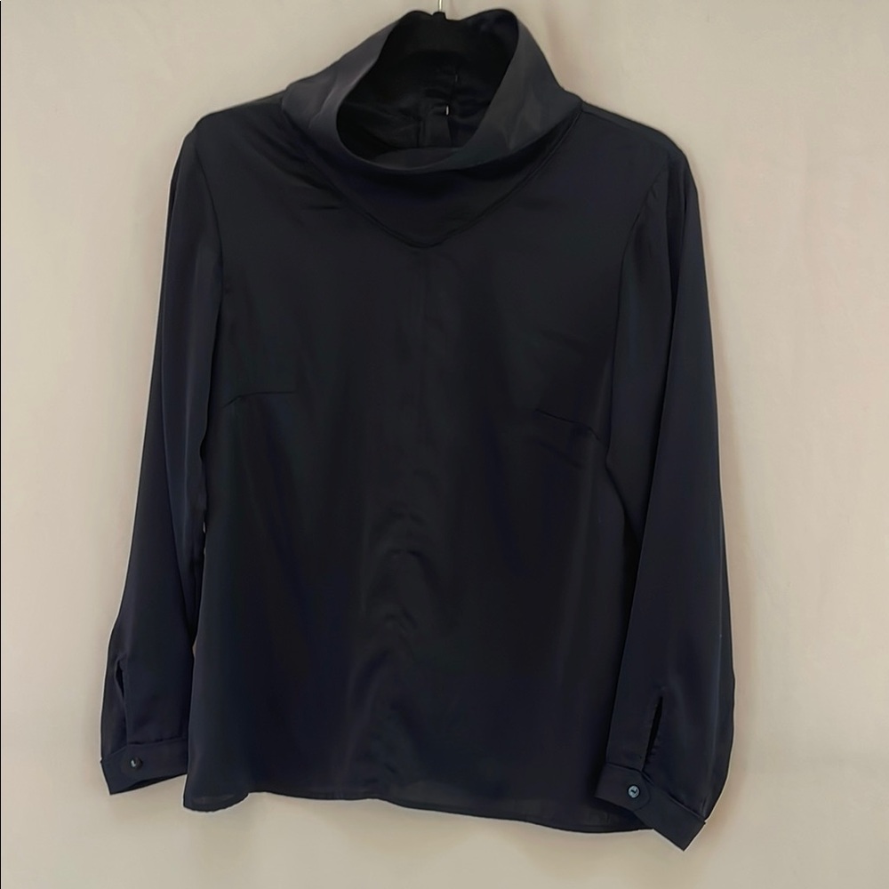 Ba&Sh Blue Cowl Neck Blouse